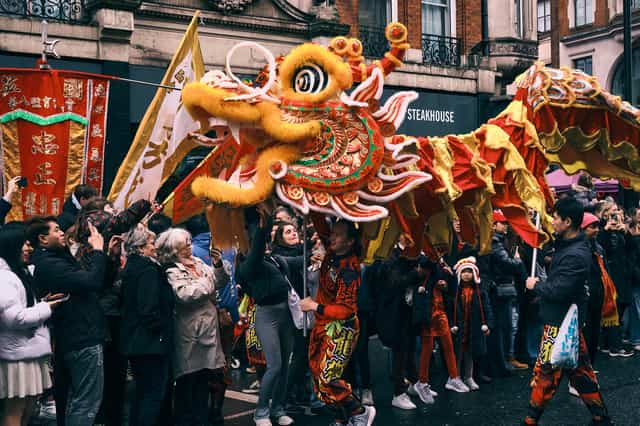 Dragon amongst the crowd